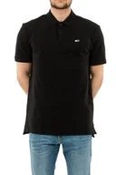 Koszulki męskie - Tommy Hilfiger koszulka męska polo 196, czarna, Rozmiar M - miniaturka - grafika 1