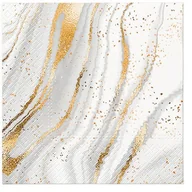 Szkolne artykuły papiernicze - Serwetki Lunch Golded Marble mix nadruk bibuła [mm:] 330x330 Paw (SDL137100) - miniaturka - grafika 1