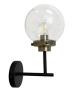 Lampy ścienne - Industrialny kinkiet ścienny ze szklanym kloszem kulą - 3X V132 D2-B42 - miniaturka - grafika 1