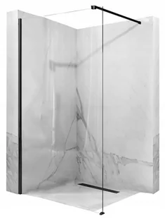 Rea Ścianka prysznicowa walk-in 100 cm Aero Black Mat UZYSKAJ 5 % RABATU NA ZAKUP K6596 - Ścianki i drzwi prysznicowe - miniaturka - grafika 1
