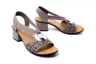 Sandały damskie - RIEKER 64677-64 beige, sandały damskie - Rieker - miniaturka - grafika 1