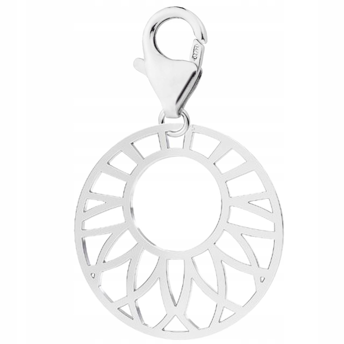 Zawieszka wisząca Rozeta Ażurowa Kwiat srebro 925