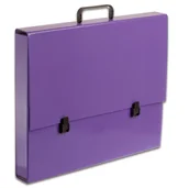 Teczki i skoroszyty - Tadeo Trading Teczka z rączką A3 DONG-A - fioletowa pastelowa AA474TT - miniaturka - grafika 1