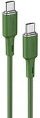 Kable USB - Acefast kabel USB Typ C - USB Typ C 1,2m, 60W (20V/3A) zielony (C2-03 oliver green) C2-03-C-C oliver green - miniaturka - grafika 1