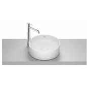 Umywalki - ROCA A32787N620 TERRA Umywalka nablatowa okręgła 39 cm Fineceramic? BIAłY MAT - miniaturka - grafika 1