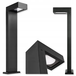 Lampa LED Ogrodowa stojąca słupek 60cm zewnętrzna GX53 IP44 LED czarna - Lampy ogrodowe - miniaturka - grafika 1