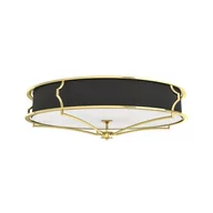 Lampy sufitowe - Orlicki Design LAMPA sufitowa Stesso PL Gold Nero L abażurowa OPRAWA okrągły plafon klasyczny czarny złoty Stesso PL Gold Nero L - miniaturka - grafika 1