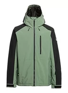 Kurtki narciarskie - Quiksilver Zamek błyskawiczny męski zielony XL - miniaturka - grafika 1