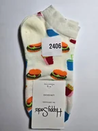 Skarpetki męskie - Kolorowe skarpety Happy Socks stopki unisex rozmiar 36-40 (2406) - miniaturka - grafika 1