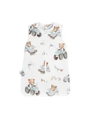 Śpiworki dla dzieci - Bonjour Cherie Śpiworek bambusowy Traktory 0-6 - miniaturka - grafika 1