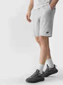 Spodenki męskie - Spodenki dresowe krótkie męskie 4F 4FWSS24TSHOM284-27M Szary - miniaturka - grafika 1