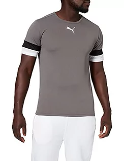 Koszulki męskie - PUMA PUMA Koszulka męska Teamrise Jersey Smoked Pearl-puma Black-puma White M 704932 - grafika 1