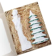 Świece - Zestaw prezentowy świece anioł + choinka 20 zielon - miniaturka - grafika 1