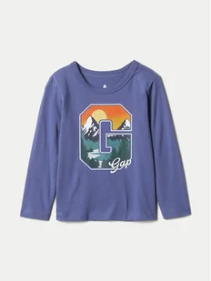 Gap Bluzka 515126-03 Niebieski Regular Fit - Bluzki damskie - miniaturka - grafika 1
