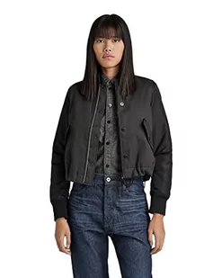 G-STAR RAW Damska kurtka bomberka ze sznurkiem, Niebieski (raw denim D21951-D189-001), L - Kurtki damskie - miniaturka - grafika 1