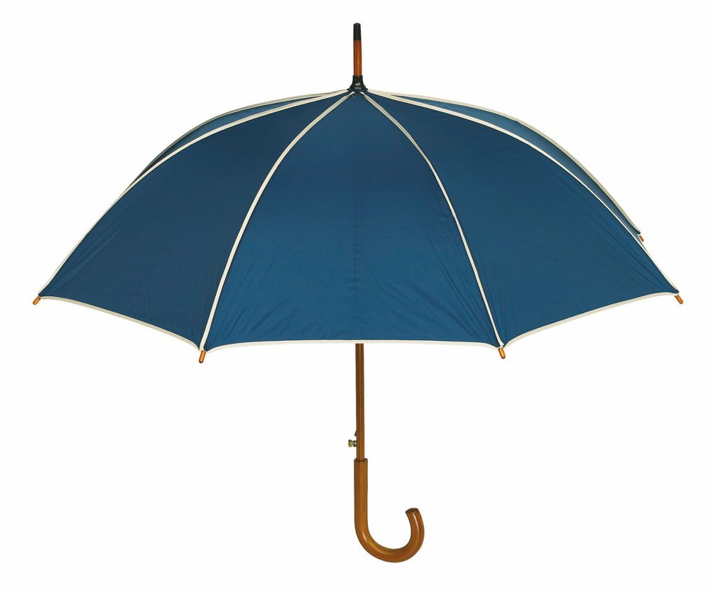 Automatyczny parasol WALTZ, beżowy, granatowy