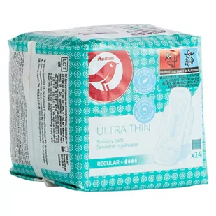 Auchan - Podpaski ze skrzydełkami Ultra Thin Regular - Podpaski - miniaturka - grafika 1
