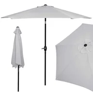 Parasole ogrodowe - Springos Parasol ogrodowy 260 cm składany na balkon duży szary GU0022 - miniaturka - grafika 1
