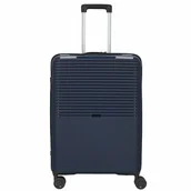 Walizki - d&n Travel Line 4000 Walizka na 4 kółkach 66 cm navy - miniaturka - grafika 1