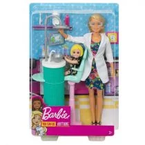 Mattel Lalka Barbie Dentystka DHB63/FXP16 887961697018 - Lalki dla dziewczynek - miniaturka - grafika 1