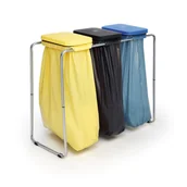 Kosze na śmieci - B2B Partner Stojak na 3 worki na śmieci 70/120 L O010314-G00005 - miniaturka - grafika 1