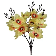 Sztuczne kwiaty - Bukiet storczyka 42cm BU870 CR01 sztuczny storczyk kremowy - miniaturka - grafika 1