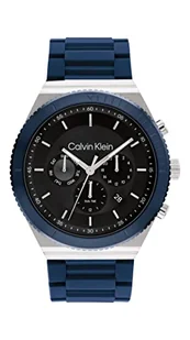 Zegarek Calvin Klein Męski analogowy zegarek kwarcowy z silikonowym paskiem 25200307, Czarny - Zegarki męskie - miniaturka - grafika 1