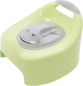 Nocniki - Nocnik Dziecięcy Żabka Z Pokrywą Seledynowo-Szary - miniaturka - grafika 1