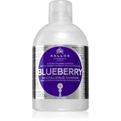 Szampony do włosów - Kallos KJMN Blueberry revitalising shampoo odżywczy szampon 1000ml - miniaturka - grafika 1