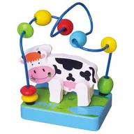 Układanki dla dzieci - Viga Toys VIGA Drewniany Labirynt Pętla Motoryczna Mała Krówka - miniaturka - grafika 1