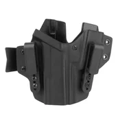 Odzież taktyczna i umundurowanie - DOUBLETAP GEAR - Kabura wewnętrzna Kydex Appendix IWB z ładownicą do Glock 17 - Czarna - miniaturka - grafika 1
