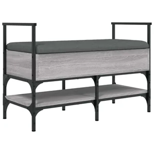 vidaXL Ławka na buty szara Sonoma 85,5x42x57,5 cm Materiał drewnopochodny - Szafki na buty vidaXL Ławka na buty szara Sonoma 85,5x42x57,5 cm Materiał drewnopochodny - Szafki na buty - miniaturka - grafika 1