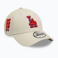 Czapki damskie - Czapka z daszkiem New Era Side Patch 9Forty Los Angeles Dodgers light beige WYSYŁKA W 24H 30 DNI NA ZWROT - miniaturka - grafika 1
