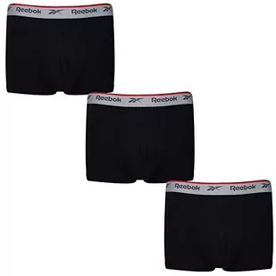 Reebok Reebok Bokserki męskie Ovett, Czarny, L U5_C8266_RBK_3PKA_L - Majtki męskie - miniaturka - grafika 1