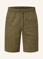 Spodenki damskie - Tommy Hilfiger Szorty Z Lnu Harlem Relaxed Tapered Fit gruen - miniaturka - grafika 1