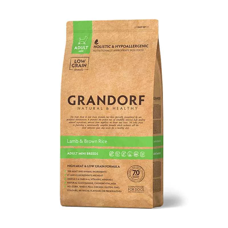 GRANDORF Adult Mini Breed Lamb & Brown Rice 3kg - Ceny i opinie na ...