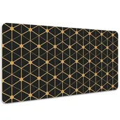 Podkładki na biurko - Duża mata na biurko Geometryczne sześciokąty 100x50 cm - miniaturka - grafika 1