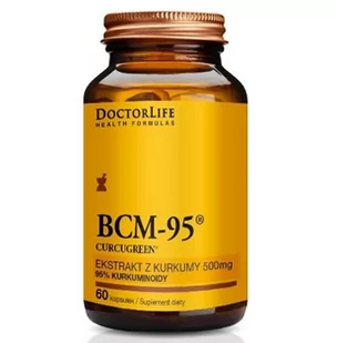 Doctor Life BCM-95 Curcugreen ekstrakt z kurkumy 500mg suplement diety 60 kapsułek - Suplementy naturalne - miniaturka - grafika 1