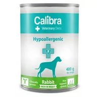 Mokra karma dla psów - CALIBRA Veterianry Diets Dog Hypoallergenic Insect & Rabbit 400g - miniaturka - grafika 1