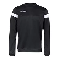 Bluzy męskie - Kappa Męska bluza treningowa Lido Sweat, czarny / biały, 4XL 304IN90 - miniaturka - grafika 1
