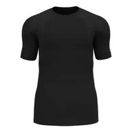 Koszulki sportowe męskie - Koszulka tech. męska Odlo T-shirt crew neck s/s ACTIVE SPINE - miniaturka - grafika 1