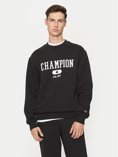 Champion Bluza 220431 Czarny Regular Fit - Bluzy męskie - miniaturka - grafika 1