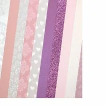 Galeria Papieru, karton ozdobny, różowe tonacje, mix wzorów, 10 sztuk - Scrapbooking - miniaturka - grafika 2