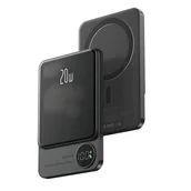 Powerbanki - PowerBank Q9 5000 mAh 20W MagSafe szary - miniaturka - grafika 1