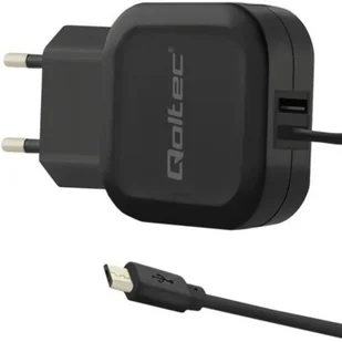 Qoltec Ładowarka sieciowa 17W | 5V | 3.4A | USB + kabel Micro USB (50189) - Ładowarki do telefonów - miniaturka - grafika 1