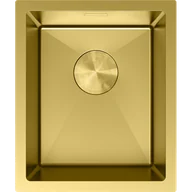 Zlewozmywaki - Mexen Trixo zlewozmywak stalowy 1-komorowy 370 x 440 mm, złoty - 6412371000-55 - miniaturka - grafika 1