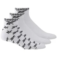 Skarpetki męskie - Skarpety za kostkę REEBOK CL FO ANKLE SOCK 3P GG6674 – Biały - miniaturka - grafika 1