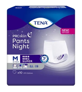 Majtki chłonne Tena Pants Proskin Super Night OTC Edition M, 10 sztuk - Bielizna lecznicza - miniaturka - grafika 2