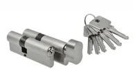 Zamki i wkładki - Komplet wkładek nr. 4 B-Harko H6 30/45+45g/30 mm, nikiel satyna, 6-zastawkowa, klasa 6.0, 6 kluczy - miniaturka - grafika 1