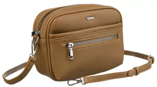 ROVCKY torebka damska listonoszka na ramię crossbody miejska beżowa - Torebki damskie - miniaturka - grafika 1